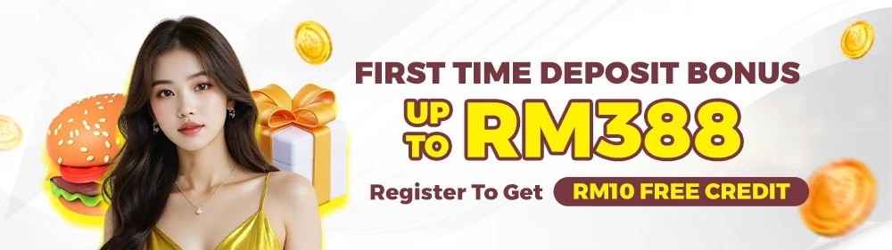 RAMLY888: first deposit bonus up to RM388 and RM10 registration free credit